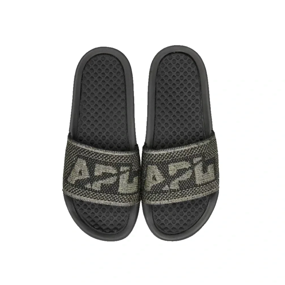 APL Big Logo Techloom Slide Black Gold Silver size 10 - Picture 1 of 7